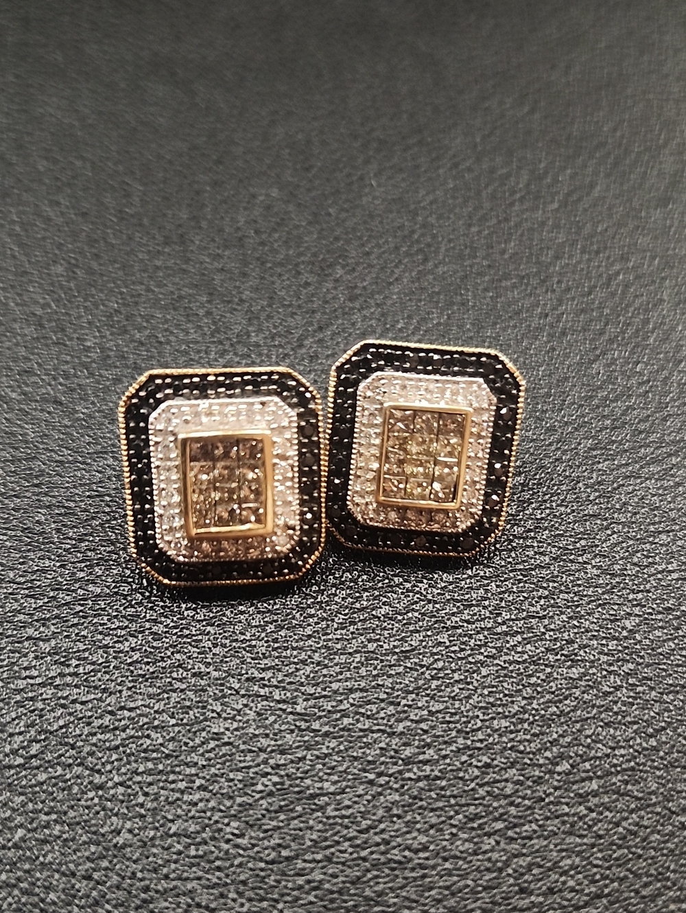 14k Diamond Earrings Stamped RN